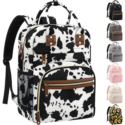 Diaper Bag Backpack for Women with Insulated Pockets Green
