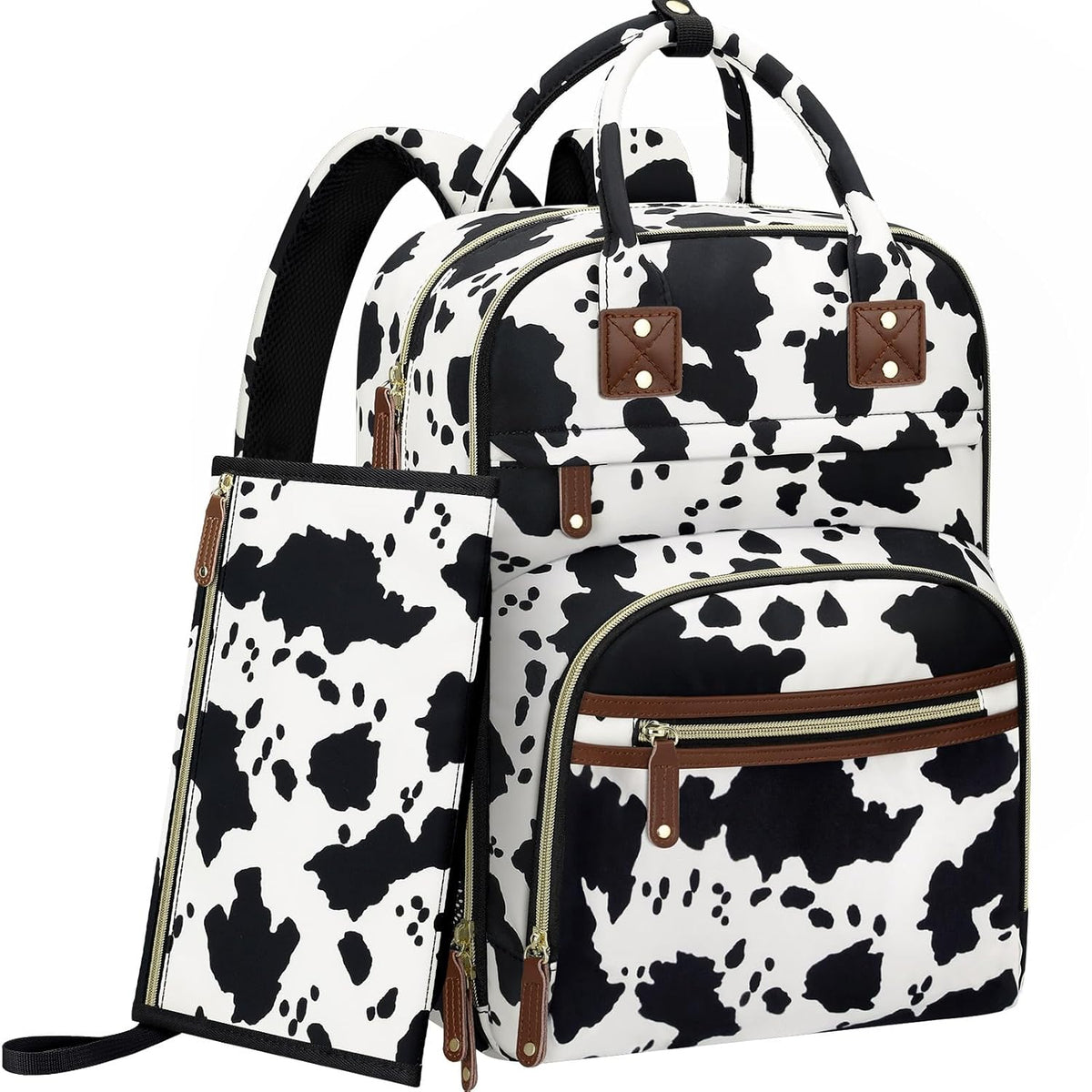 Diaper Bag Backpack for Women with Insulated Pockets Green