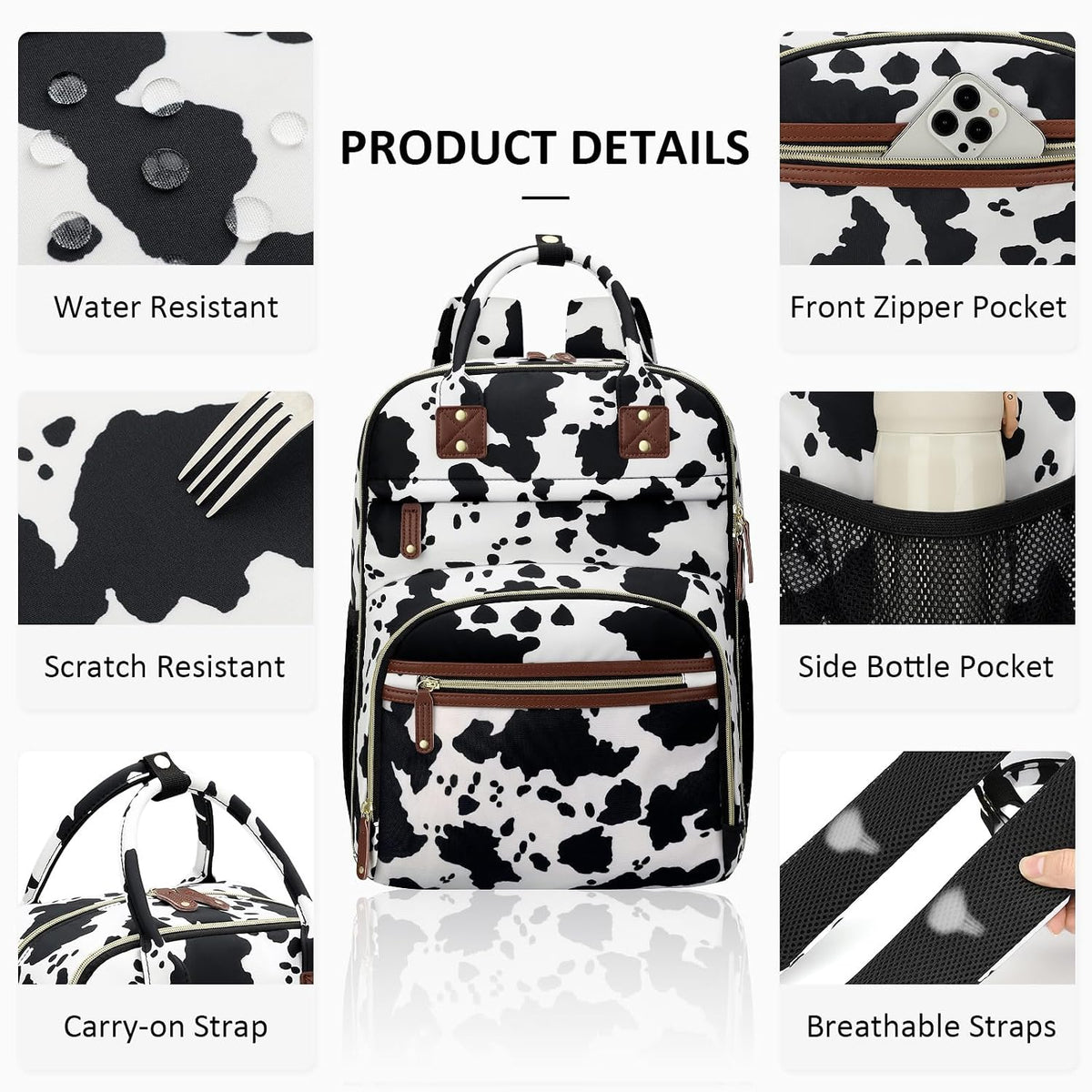 Diaper Bag Backpack for Women with Insulated Pockets Green