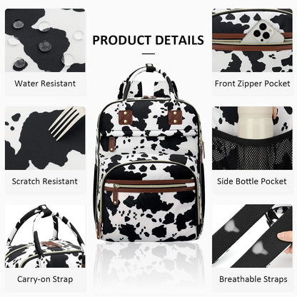Diaper Bag Backpack for Women with Insulated Pockets Green