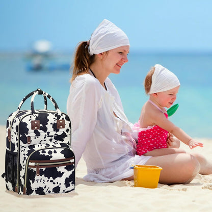 Diaper Bag Backpack for Women with Insulated Pockets Green