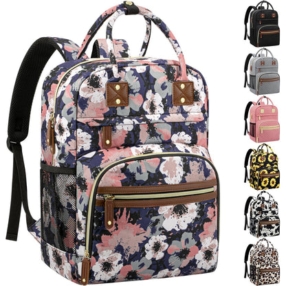 Diaper Bag Backpack for Women with Insulated Pockets Green