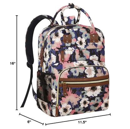 Diaper Bag Backpack for Women with Insulated Pockets Green