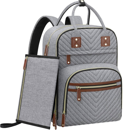 Diaper Bag Backpack for Women with Insulated Pockets Green