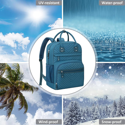 Diaper Bag Backpack for Women with Insulated Pockets Green