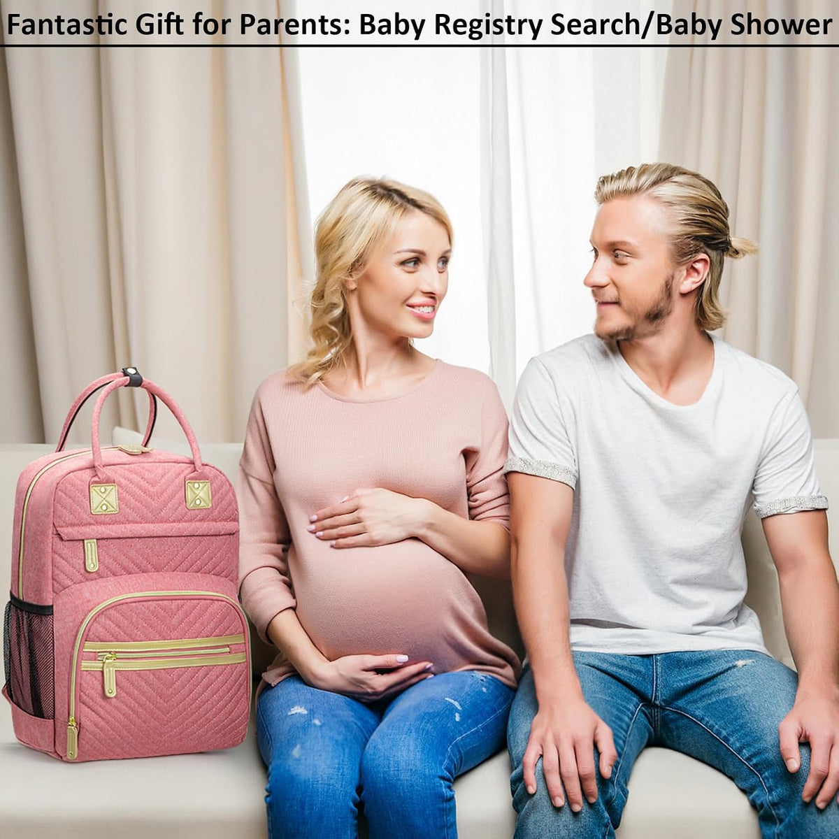 Diaper Bag Backpack for Women with Insulated Pockets Green