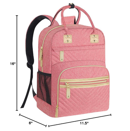 Diaper Bag Backpack for Women with Insulated Pockets Green