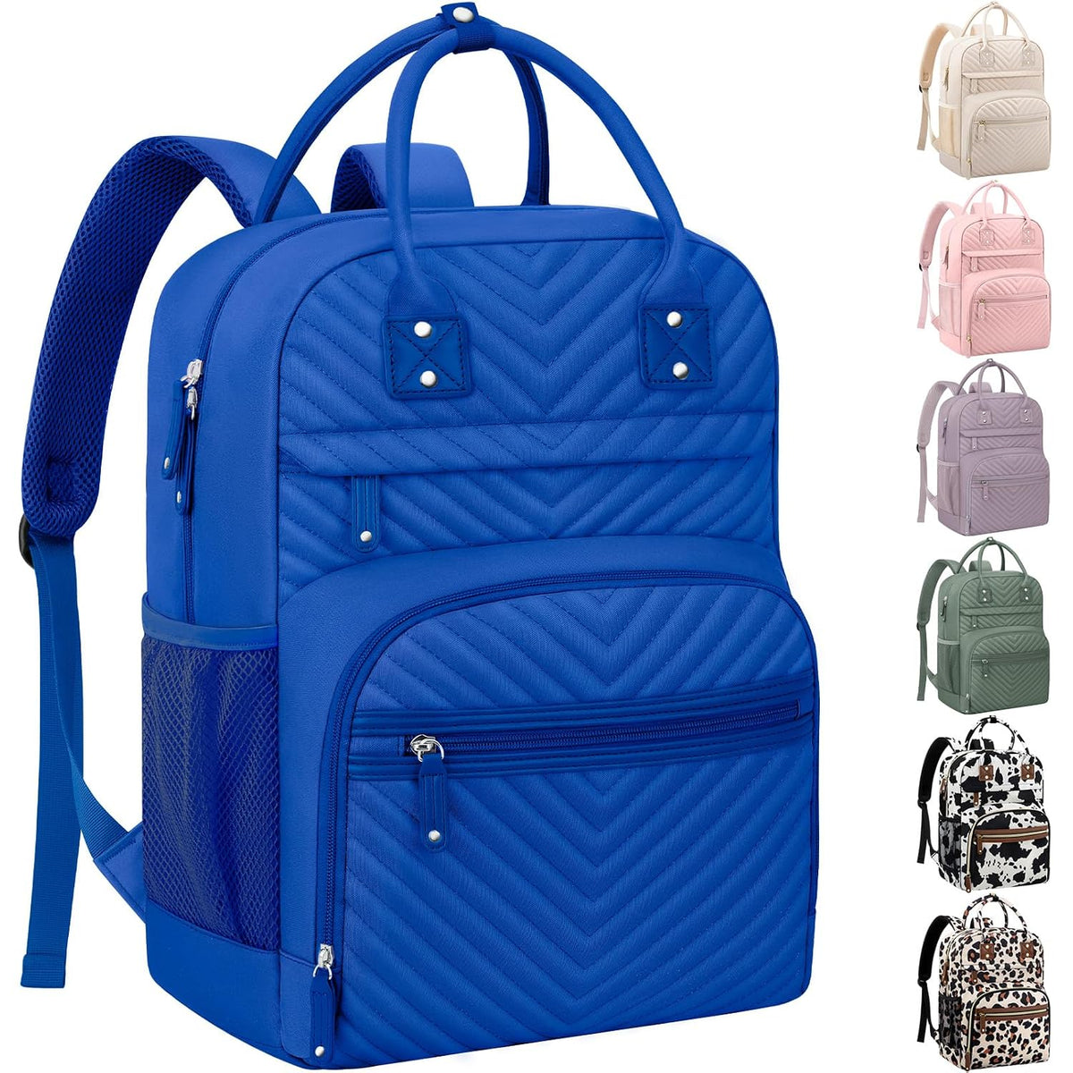 Diaper Bag Backpack for Women with Insulated Pockets Green