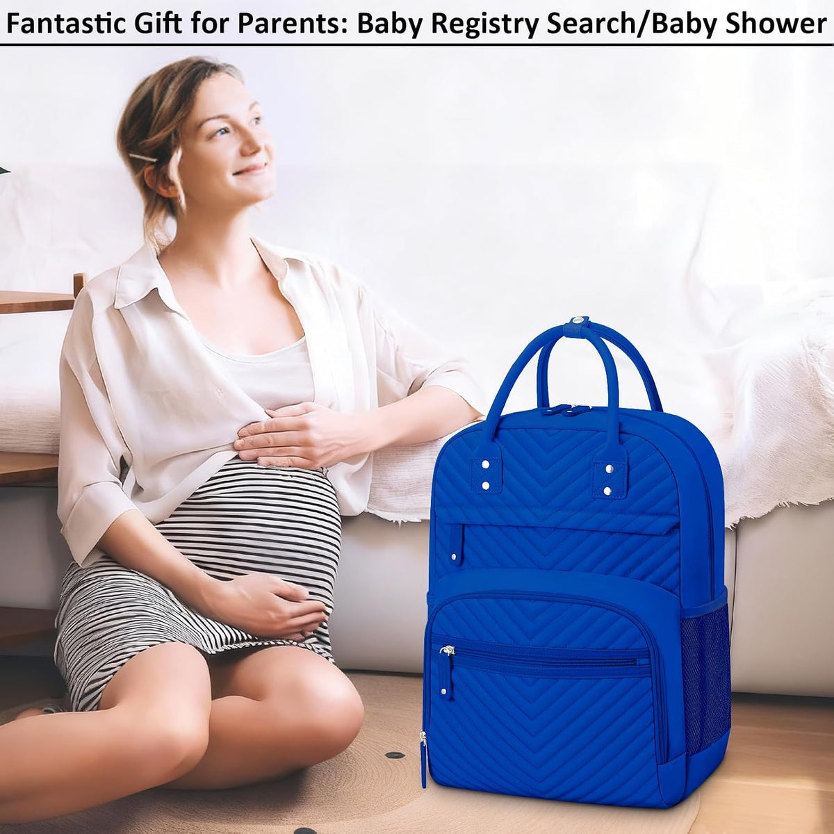 Diaper Bag Backpack for Women with Insulated Pockets Green
