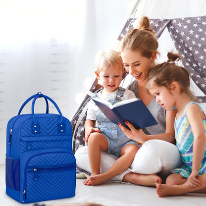 Diaper Bag Backpack for Women with Insulated Pockets Green