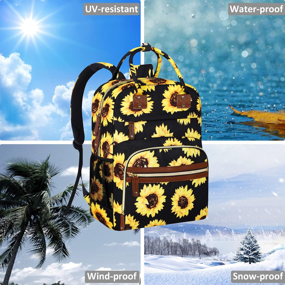 Diaper Bag Backpack for Women with Insulated Pockets Green