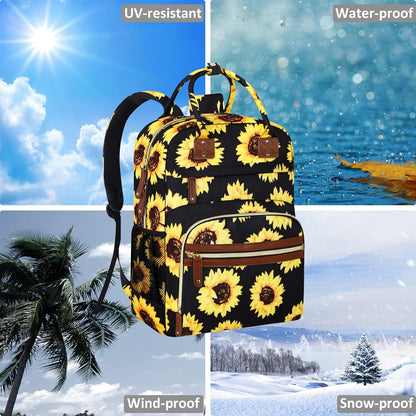 Diaper Bag Backpack for Women with Insulated Pockets Green