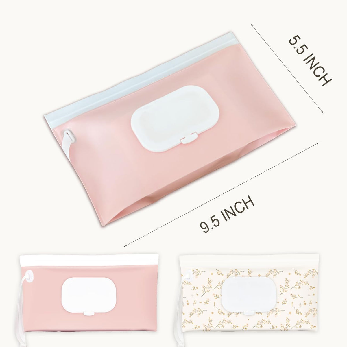 Baby wipes dispenser，portable baby wipes holder for outdoor, Refillable baby wipes container, on the go wet wipe pouch for travel, resuable wipes dispenser for hiking (sage)