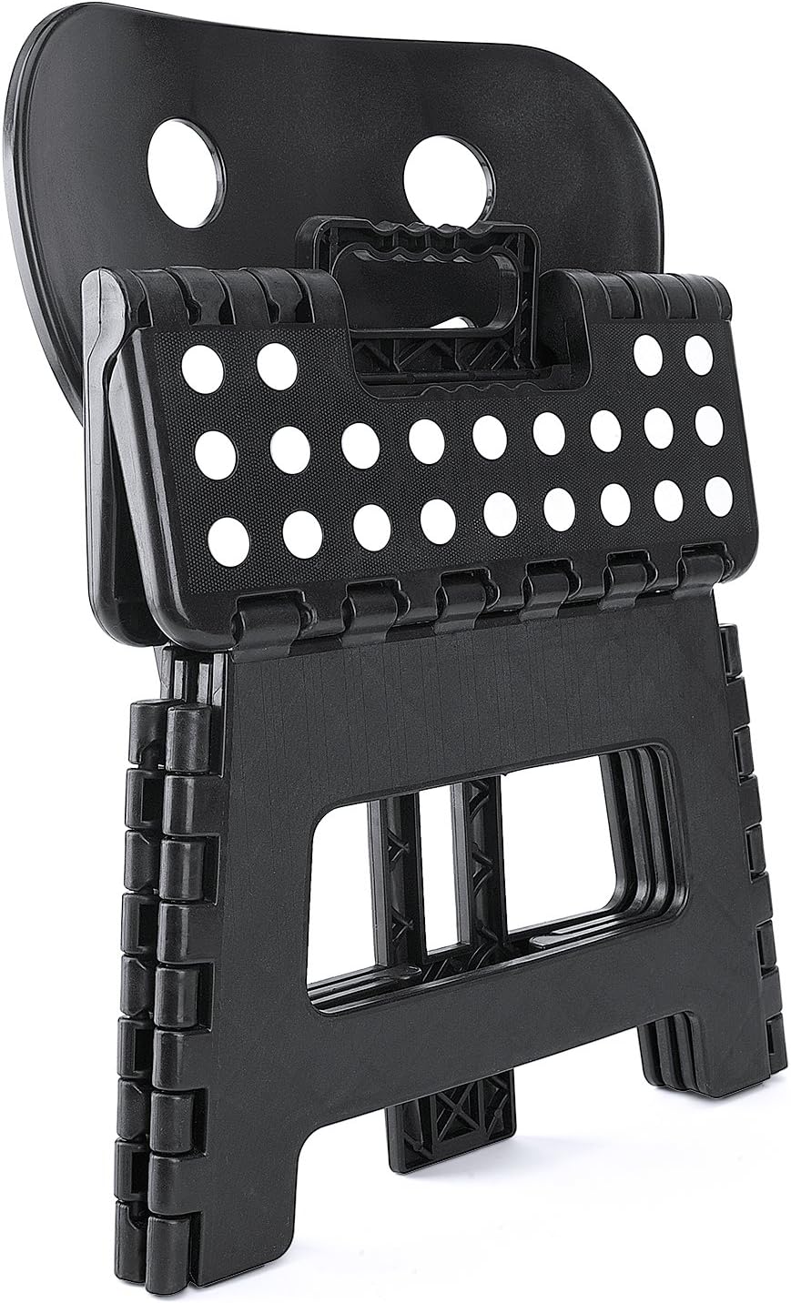 11 Inch Folding Step Stool for Kids, Non-Slip Foldable Stools, Black