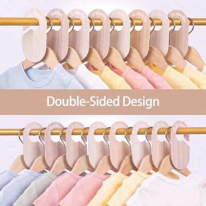 Baby Closet Dividers, 8-Piece Double-Sided Size Organizers, Pastel