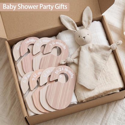 Baby Closet Dividers, 8-Piece Double-Sided Size Organizers, Pastel