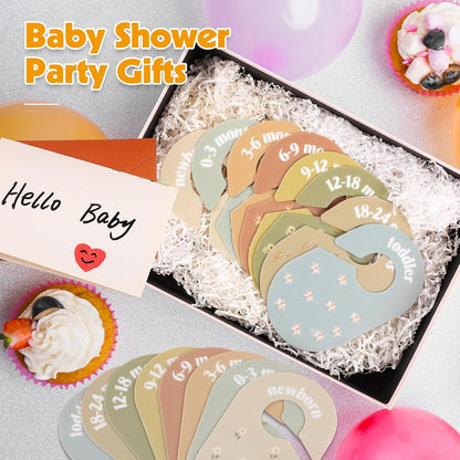 Baby Closet Dividers, 8-Piece Double-Sided Size Organizers, Pastel