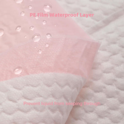 Baby Disposable Changing Pads, 100 Count Portable Diaper Changing Pad Liner, Baby Changing Pad Waterproof Underpads, Breathable, Soft Non-Woven Fabric, Quick Absorb (13x18 Inch, Pink)
