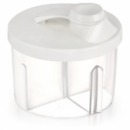Accmor Baby Formula Dispenser On The Go, Non-Spill Rotating Four-Compartment Formula Container to Go, Milk Powder Kids Snack Container for Infant Toddler Travel Outdoor, Blue