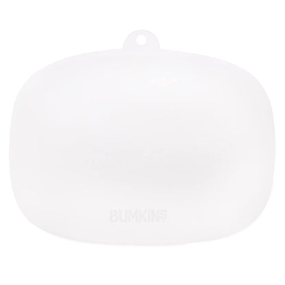 Bumkins Toddler and Baby Suction Plate, Divided Grip Dish for Babies and Kids, Baby Led Weaning, Feeding Supplies, Sticks to Tables and Highchairs, Platinum Silicone, for Chidren 6 Months, Gray