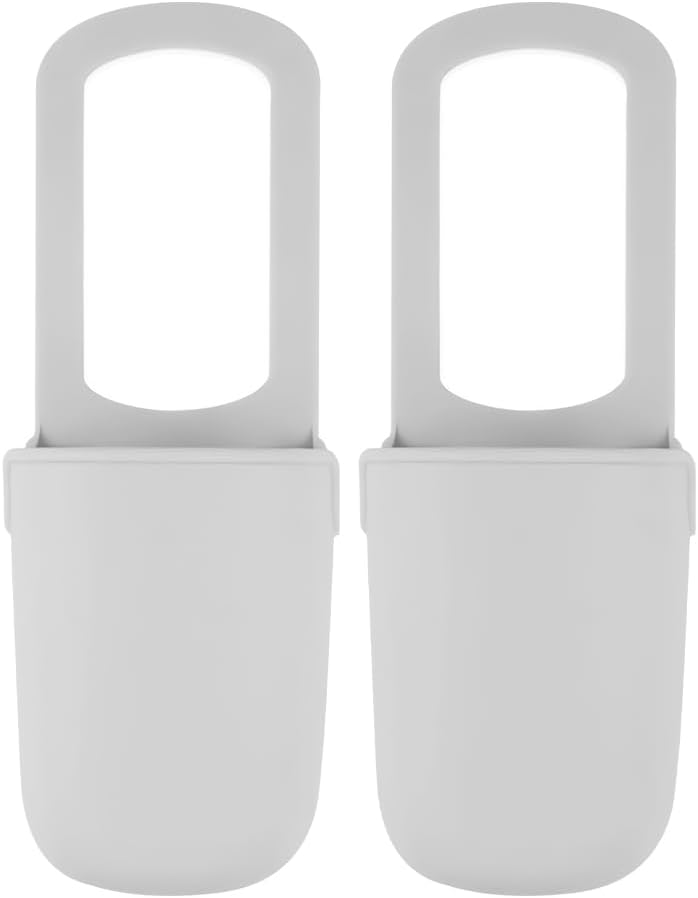 Stroller Cup Holder, 2 Pack Silicone Portable Cup Holder Storage Organizer for Strollers, Treadmills, Wheelchairs, Golf Cart, Picnic, Park, Garden and Travel (Black)