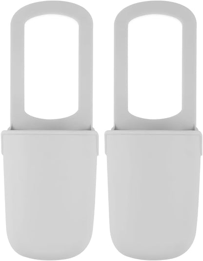 Stroller Cup Holder, 2 Pack Silicone Portable Cup Holder Storage Organizer for Strollers, Treadmills, Wheelchairs, Golf Cart, Picnic, Park, Garden and Travel (Black)