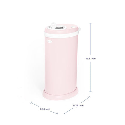Ubbi Steel Diaper Pail, Odor Locking, No Special Bag Required, Award-Winning, Registry Must-Have, White