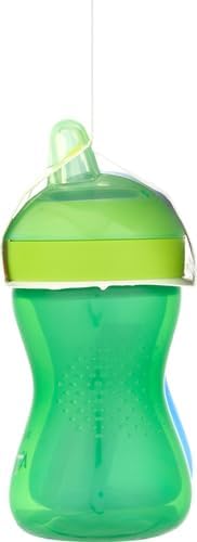 Philips AVENT My Easy Sippy Cup with Soft Spout and Spill-Proof Design, Blue/Green, 9oz, 2pk, SCF553/25