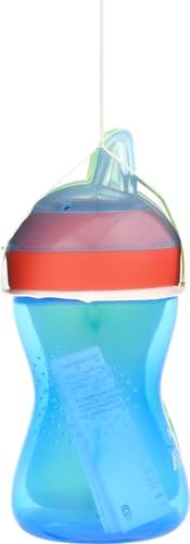 Philips AVENT My Easy Sippy Cup with Soft Spout and Spill-Proof Design, Blue/Green, 9oz, 2pk, SCF553/25