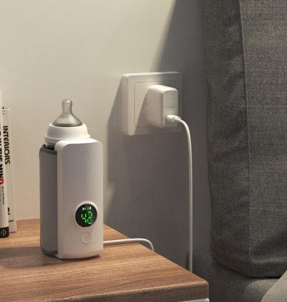 Portable Wireless Rechargeable Baby Bottle Warmer USB Charging and Heating Bag Portable Constant Temperature Milk Warmer Universal Bottle Insulation Sleeve