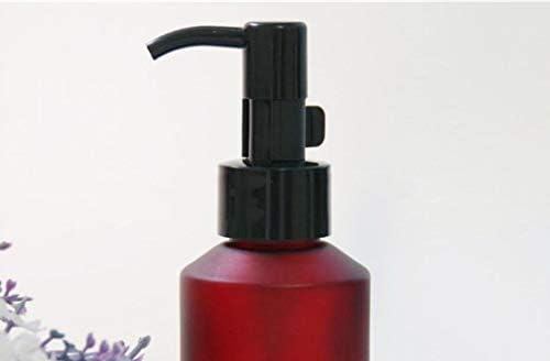 1PCS 60ML/2OZ Empty Refillable Amber Frosted Glass Bottles with Pump Vial Cosmetic Cream Lotion Dispenser Jars Storage Container for Essential Oil Emulsion Essence Portable Travel Bottle
