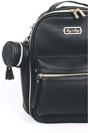 Pacifier Holder Case with Clip and Holds 2 Pacifiers (Black)