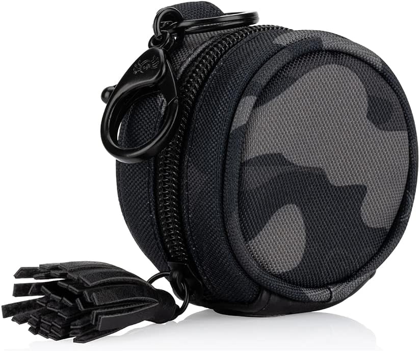 Pacifier Holder Case with Clip and Holds 2 Pacifiers (Black)