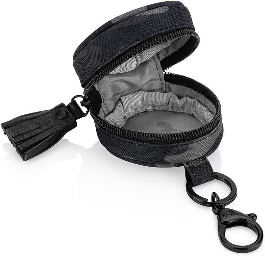 Pacifier Holder Case with Clip and Holds 2 Pacifiers (Black)
