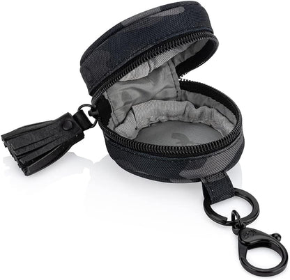 Pacifier Holder Case with Clip and Holds 2 Pacifiers (Black)
