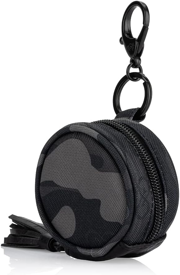 Pacifier Holder Case with Clip and Holds 2 Pacifiers (Black)