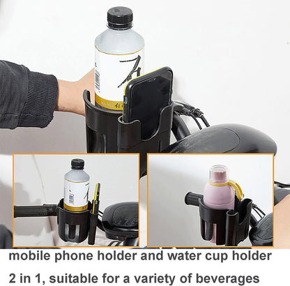 Cup Holder 2 in 1 Stroller Organizer with 360 Rotation