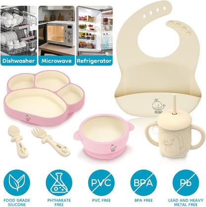 Silicone Baby Feeding Set, Baby Feeding Essentials