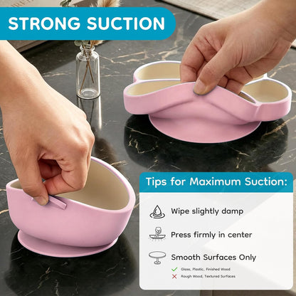 Silicone Baby Feeding Set, Baby Feeding Essentials