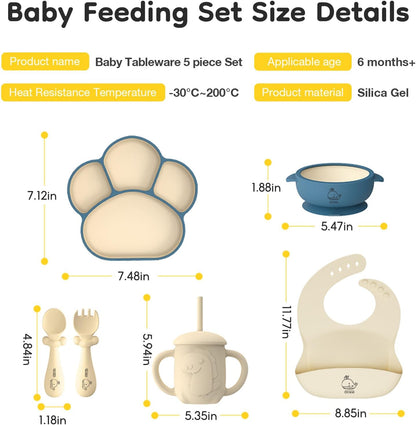 Silicone Baby Feeding Set, Baby Feeding Essentials