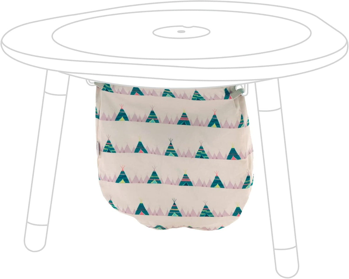 MuTable Cotton Bag, Tepees - Toy Storage Bag for Small to Medium-Sized Toys - Made of Soft Cotton - Lightweight, Easy to Carry