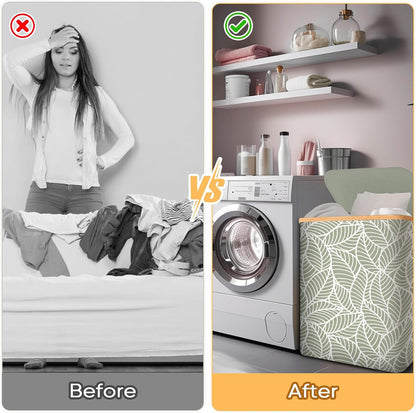 70L Laundry Hamper with Lid, Large Laundry Basket Bin