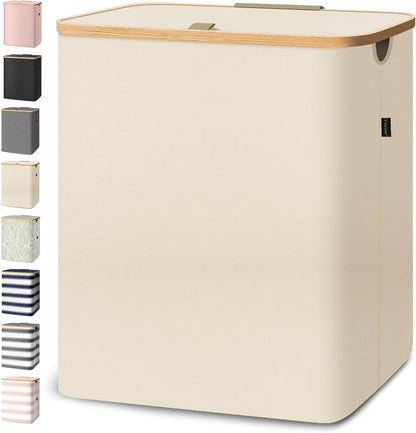 70L Laundry Hamper with Lid, Large Laundry Basket Bin