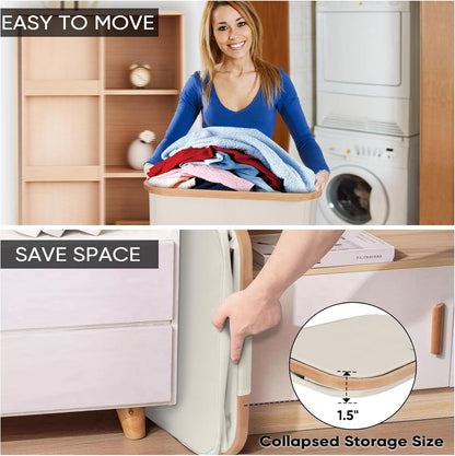 70L Laundry Hamper with Lid, Large Laundry Basket Bin