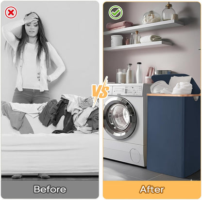 70L Laundry Hamper with Lid, Large Laundry Basket Bin