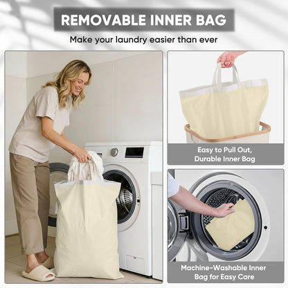70L Laundry Hamper with Lid, Large Laundry Basket Bin