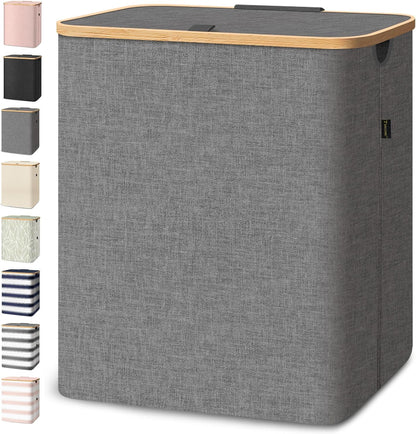 70L Laundry Hamper with Lid, Large Laundry Basket Bin