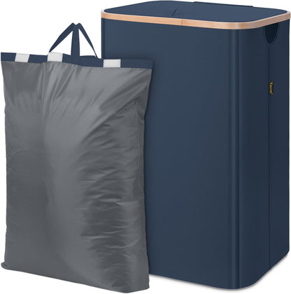 70L Laundry Hamper with Lid, Large Laundry Basket Bin