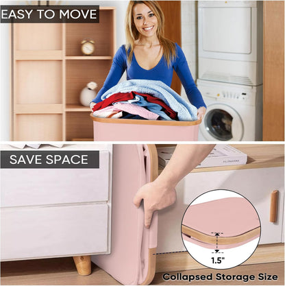 70L Laundry Hamper with Lid, Large Laundry Basket Bin