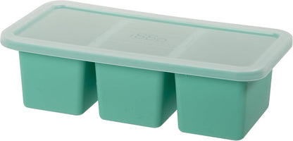 Prep & Portion Silicone Freezer Trays with Lid - Freezer Molds for Food, Ice Cube Tray, Food Prep Containers, Freezer Storage Containers, for Soup, Smoothie Cubes, Sauce, Broth, Leftovers - 1 Cup